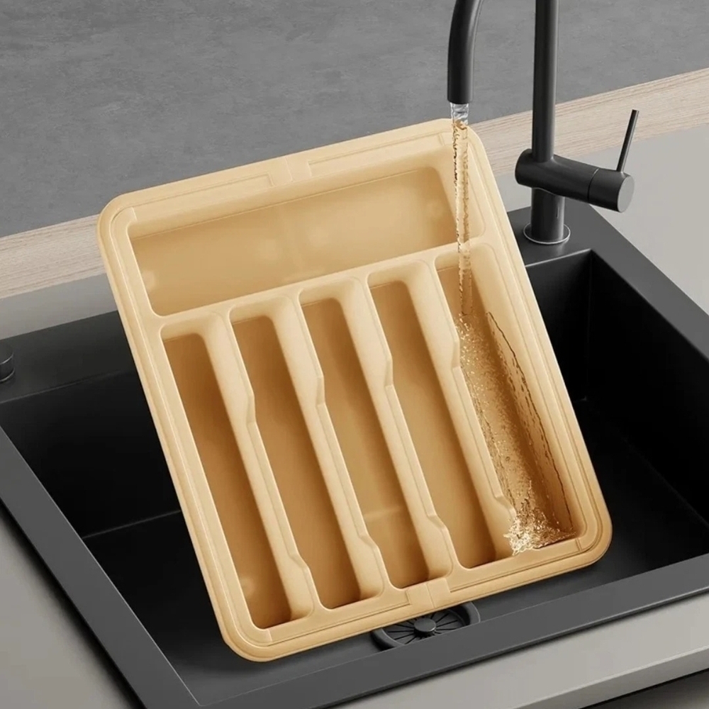 Silverware Drawer Organizer, Expandable Utensil Tray for Kitchen, BPA Free